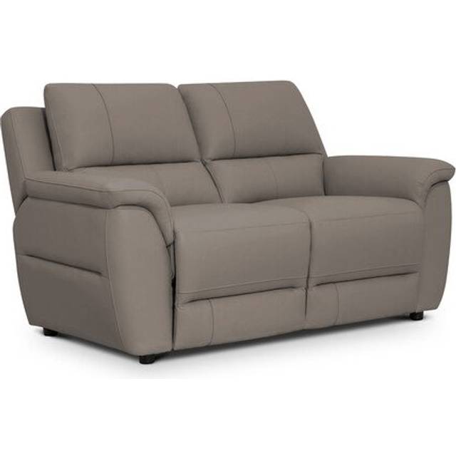 Oyster Leather Sofas - 2 Seater Sofa - Theo Range - Oak Furnitureland