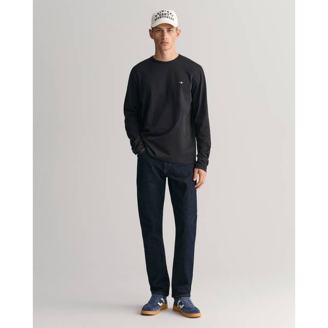 Men's GANT Mens Slim Fit Jeans - Black - Size: 34/36