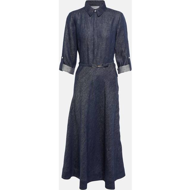 Marley Belted Denim Maxi Shirtdress - DENIM - 46 IT (10 US)