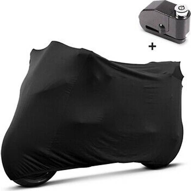 Abdeckplane Indoor L + Alarm Bremsscheibenschloss passend für Ducati 1198 / 1098 Tourtecs - schwarz-schwarz