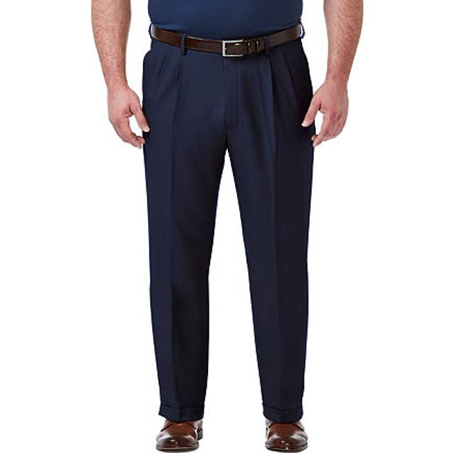 Haggar Men's Premium Comfort Classic Fit Pleat Front Pant Reg. and Big