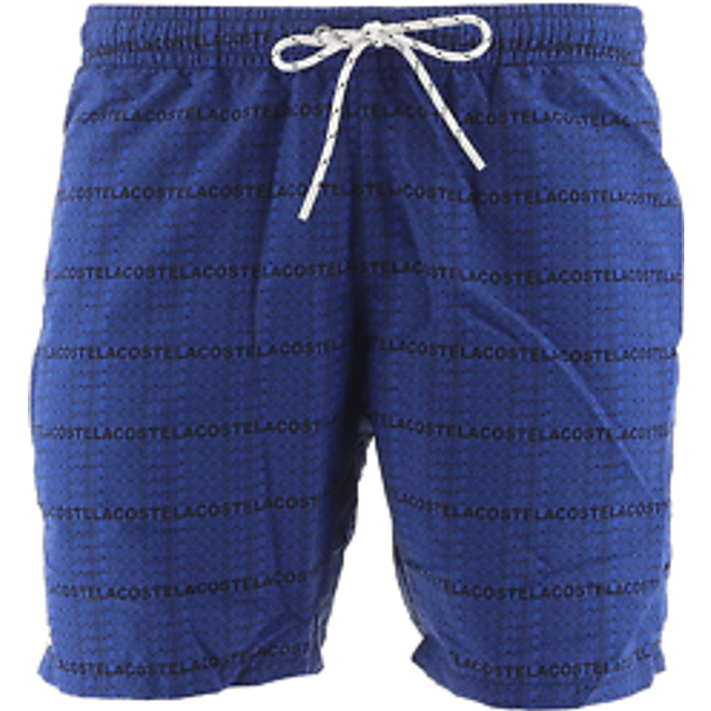 Lacoste navy black swim shorts
