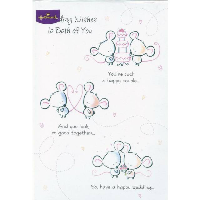 Wedding wishes to both of you greeting card congratulation gift couple