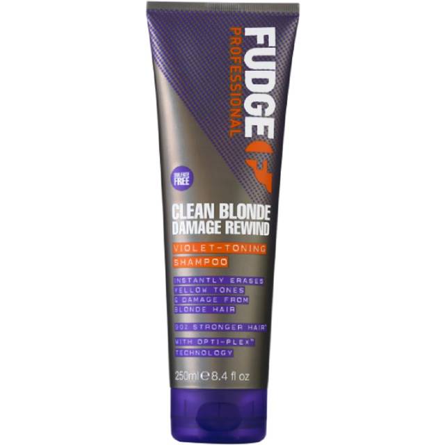 Fudge Professional Purple Toning Shampoo, Clean Blonde Damage Rewind Shampoo, For Blonde Hair, Travel Size, 50 ml