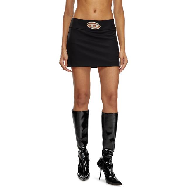 Diesel, Short Skirts, female, Black, 2XS, Stylish Skirts for Women