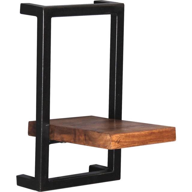 Merriweather 4 Piece Bracket Shelf - Black (75cm H x 95cm W x 25cm D.)