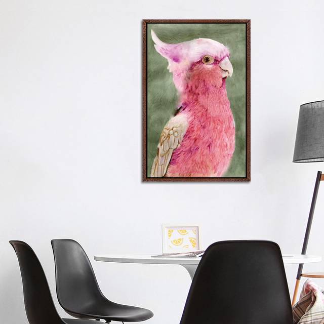 Palm Springs Parrot I by Stellar Design Studio - Gallery-Wrapped Canvas Giclée - Classic Wood Framed (101.6cm H x 66.04cm W x 3.81cm D)