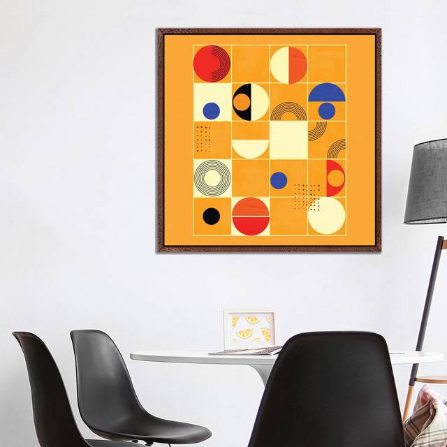 Mid Century Abstract III by Show Me Mars - Gallery-Wrapped Canvas Giclée on Canvas - Classic Wood Framed (93.98cm H x 93.98cm W x 3.81cm D)