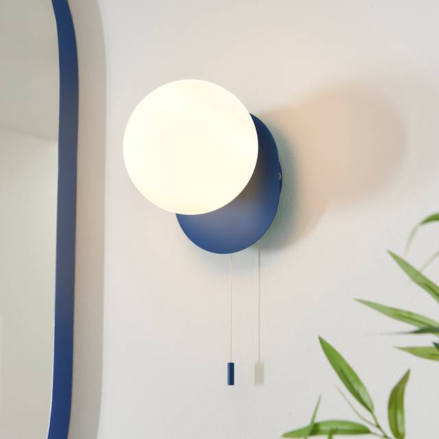 Elements Tela Bathroom Wall Light - Blue
