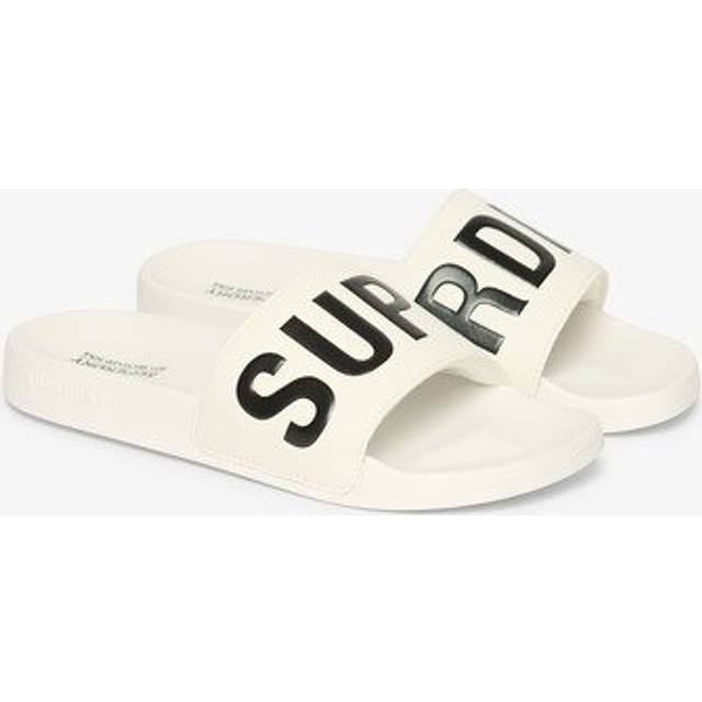 Superdry Damen Vegane Core Badesandalen Weiß - Größe: 3-4
