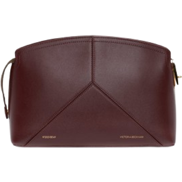 Victoria Clutch Bag In Burgundy Leather - burgundy-2 - ONE SIZE
