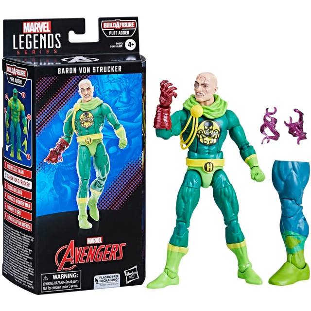 Hasbro Marvel Legends Puff Adder Baron Von Struker Action Figure
