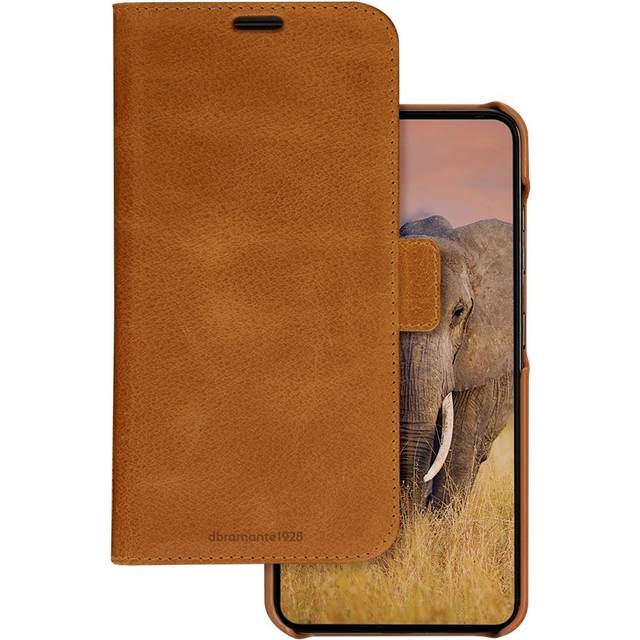 Samsung Galaxy S24+ (Plus) dbramante1928 Lynge Ægte Læder Magnet Flip Cover - Tan