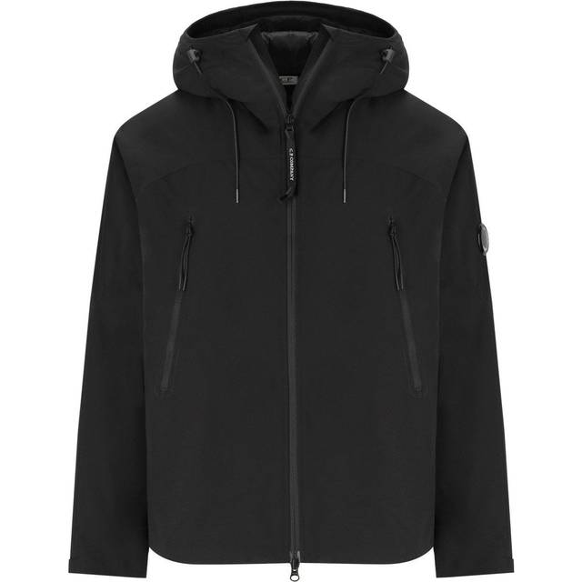 C.P. COMPANY PRO-TEK PADDED BLACK HOODED JACKET