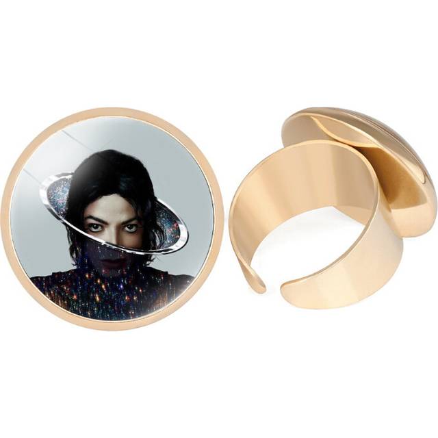 (24509609) Stunning Michael Jackson Adjustable Ring With Electroplated Metal For Men And Women