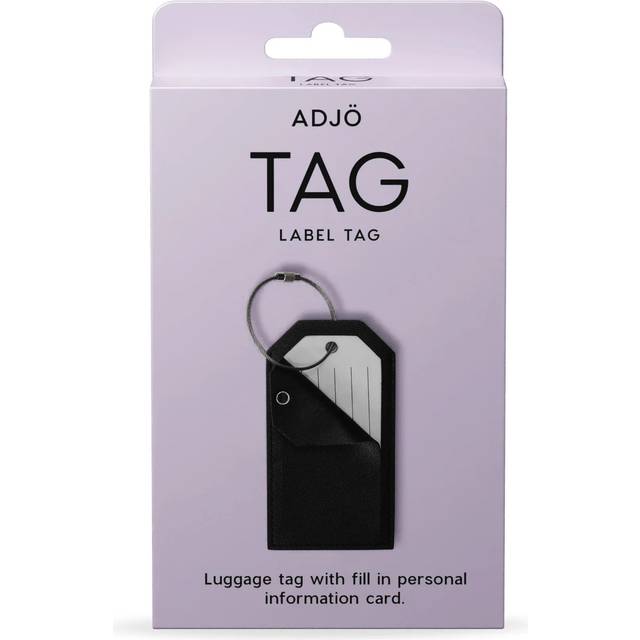 ADJÖ Bagagelapp Svart 36 g