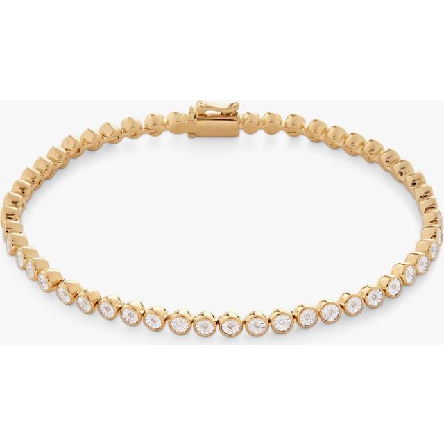Monica Vinader Diamond Tennis Bracelet, Gold