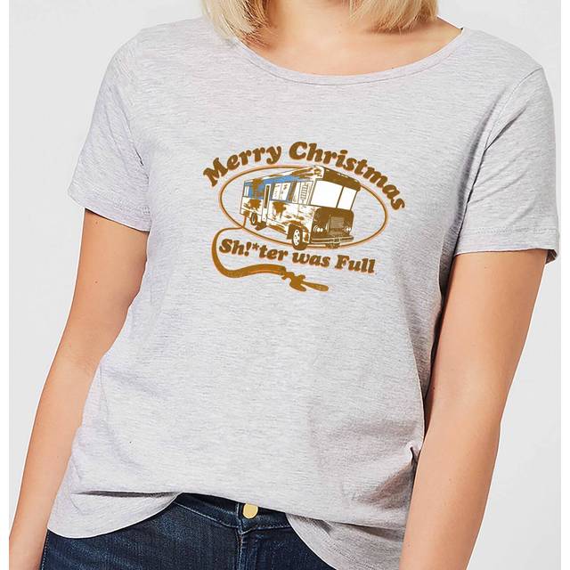 National Lampoon R.V. Women's Christmas T-Shirt - Grey - XL