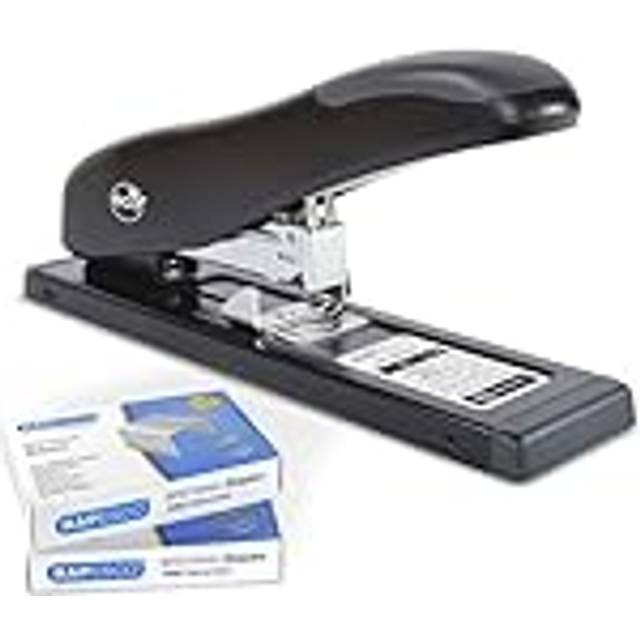 Rapesco 1307 ECO HD-100 Heavy-Duty Stapler with 2000 Type 923/10mm Staples, 100 Sheet Capacity, Black