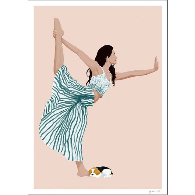Poster & Frame - ByKammille poster 50x70 cm yoga