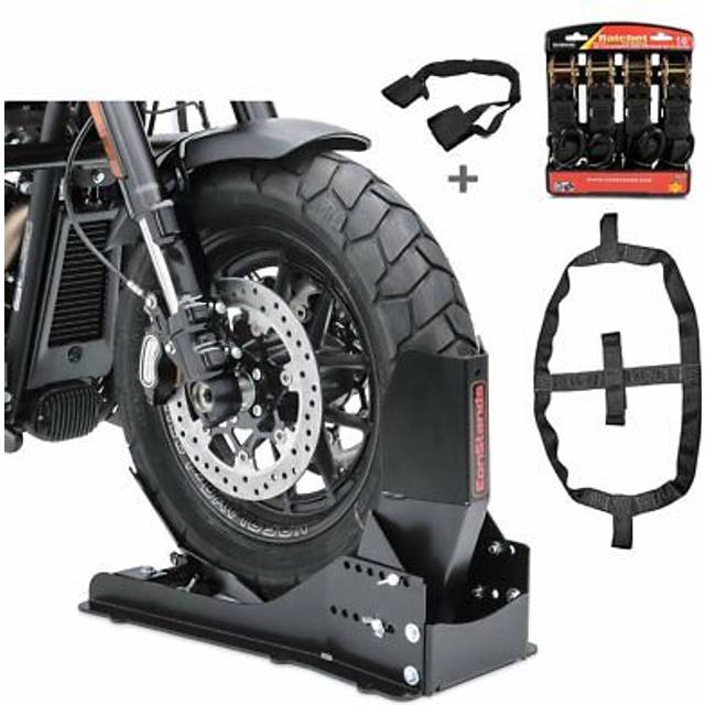 Set SW15 Motorradwippe Constands Easy Vario Fix und Fixiergurte Set schwarz