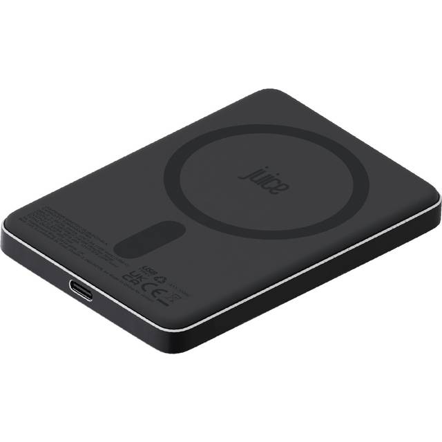 Juice 5000mAh Magnetic Slim Portable Power Bank - Black