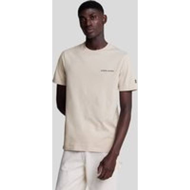 LYLE & SCOTT Embroidered T-Shirt |Beige |M