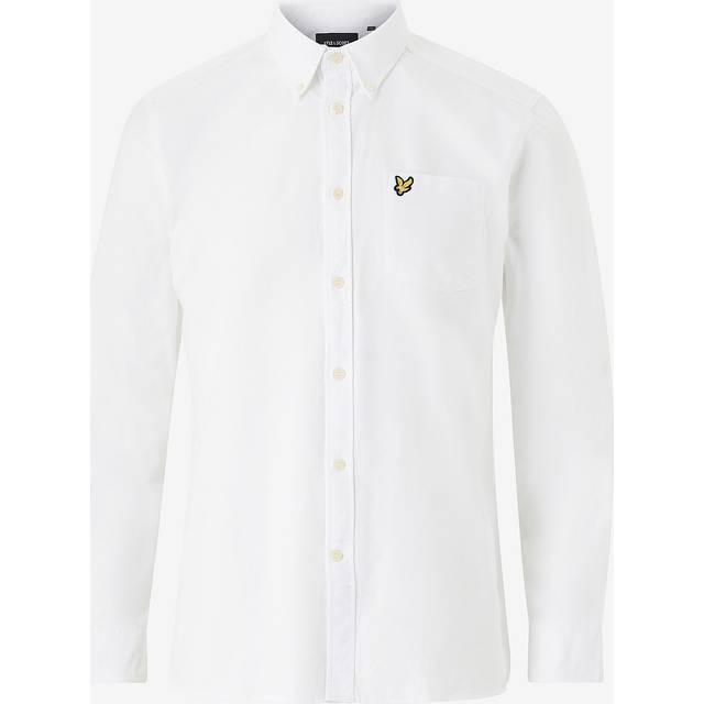 Lyle & Scott – Vit, långärmad oxfordskjorta-Vit/a