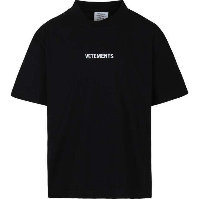 Vetements Kids - logo T-shirt - kids - Cotton - 8 yrs - Black