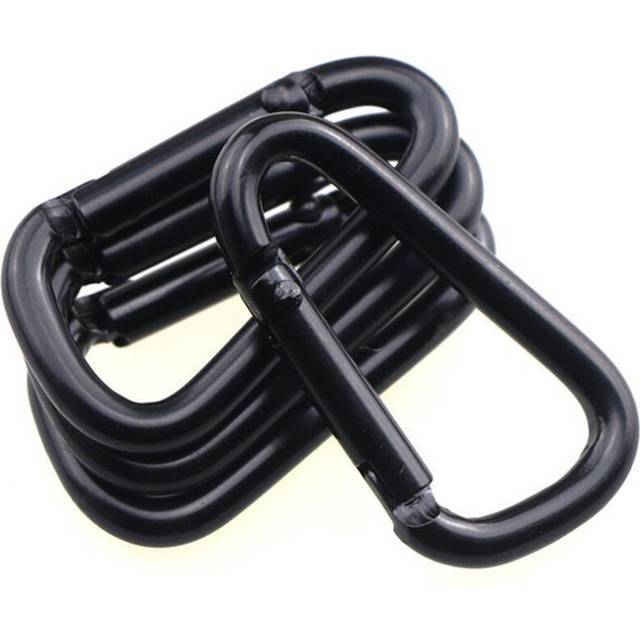 35Pcs Aluminum Alloy Carbine Carabiner Keychain Outdoor Climbing Snap Clip Lock Buckle Hook Fishing Tool Climbing Equipmen