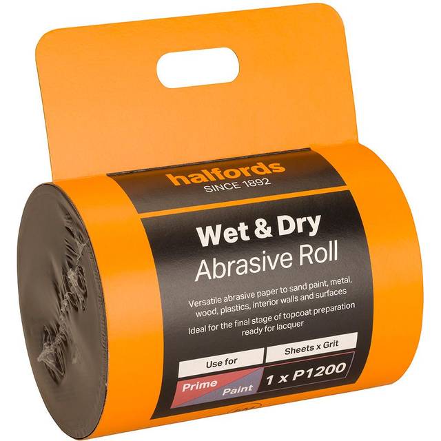 Halfords Wet & Dry Sandpaper Roll P1200