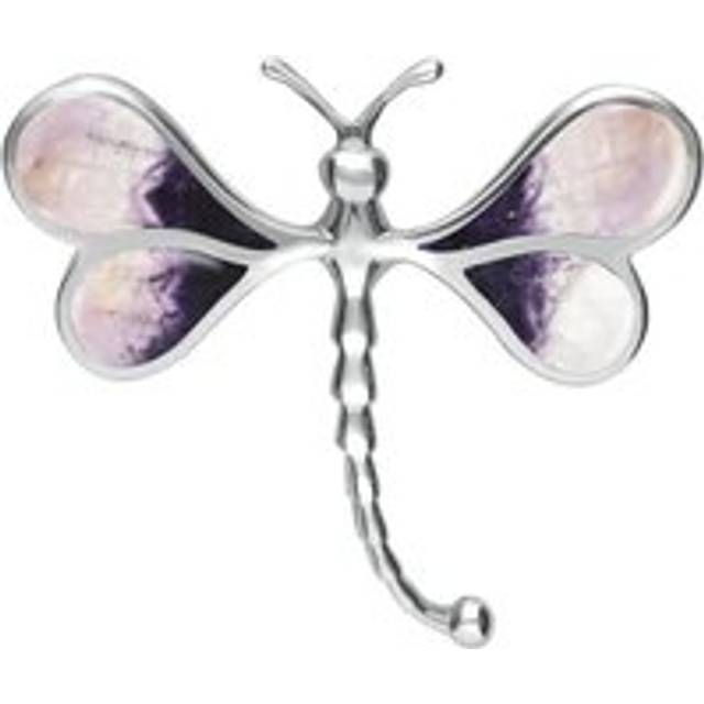 Sterling Silver Blue John Dragonfly Brooch - Option1 Value Silver