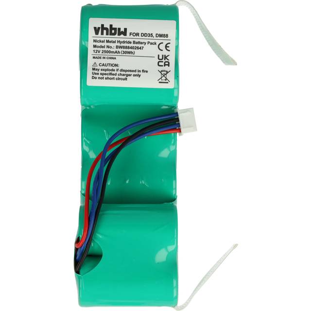 Vhbw - Replacement Battery compatible with Ecovacs Deebot M88, 900, 600, 700 Home Cleaner (2500mAh, 12 v, NiMH)