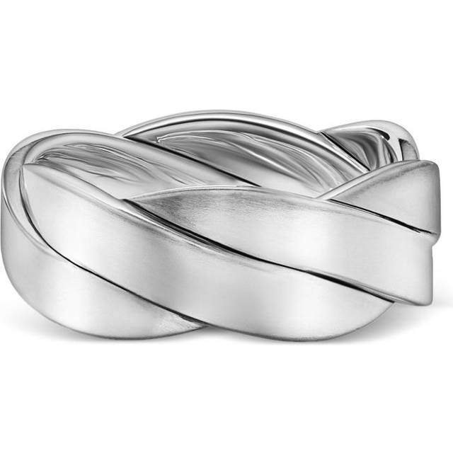 David Yurman - sterling silver DY Helios band ring (9mm) - men - Sterling Silver - 9