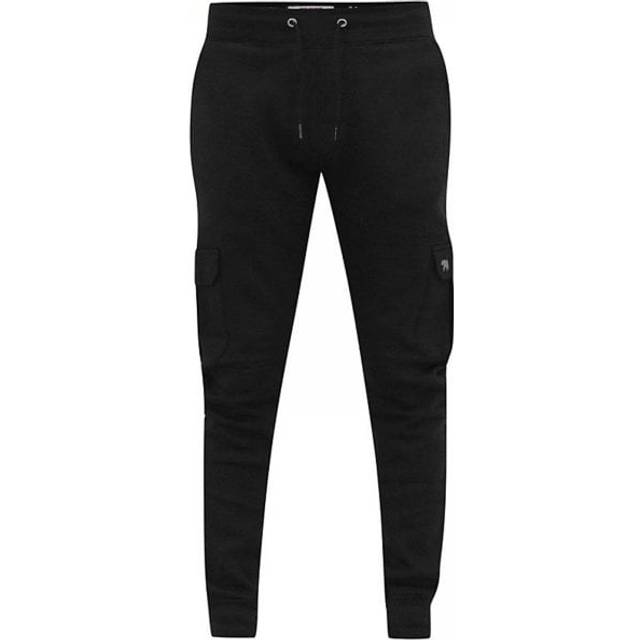 D555 mens tilden big tall cargo pocket elasticated wasit joggers