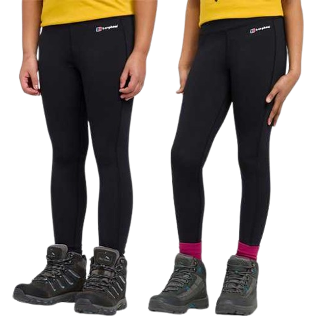 Kids' Walking Leggings, Black - 13Y