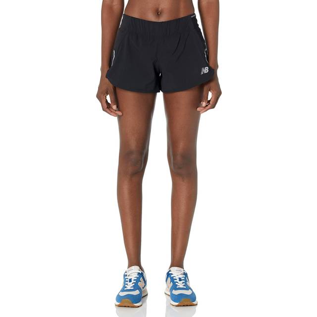 New Balance Women's Impact Run 3 Inch Short in Black Polywoven, size 2X-Large - 2XL