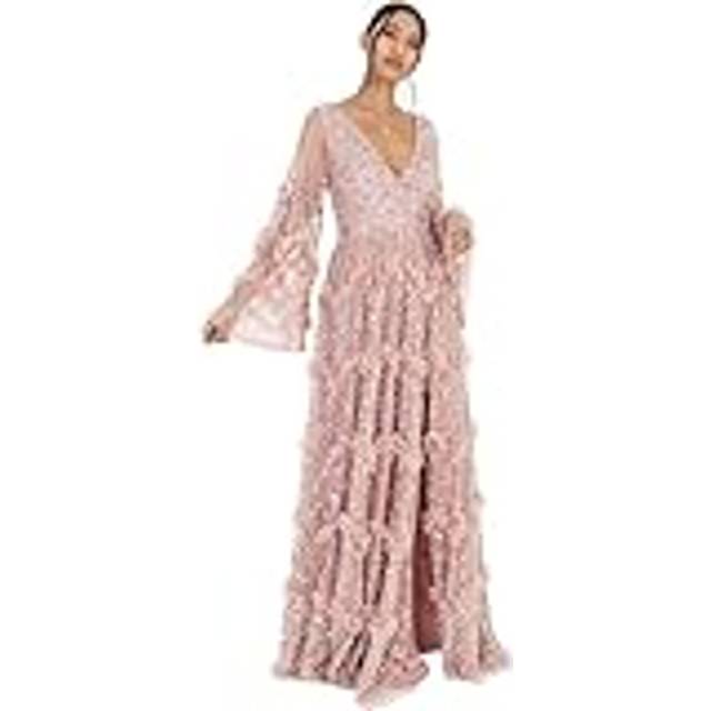 Maya Deluxe Embellished Frill Maxi Dress