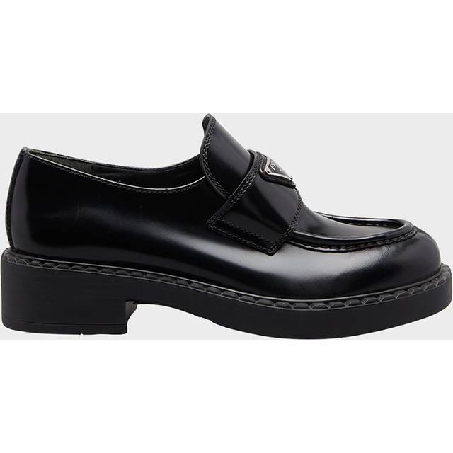 Prada Platform leather loafers - black (UK 6)