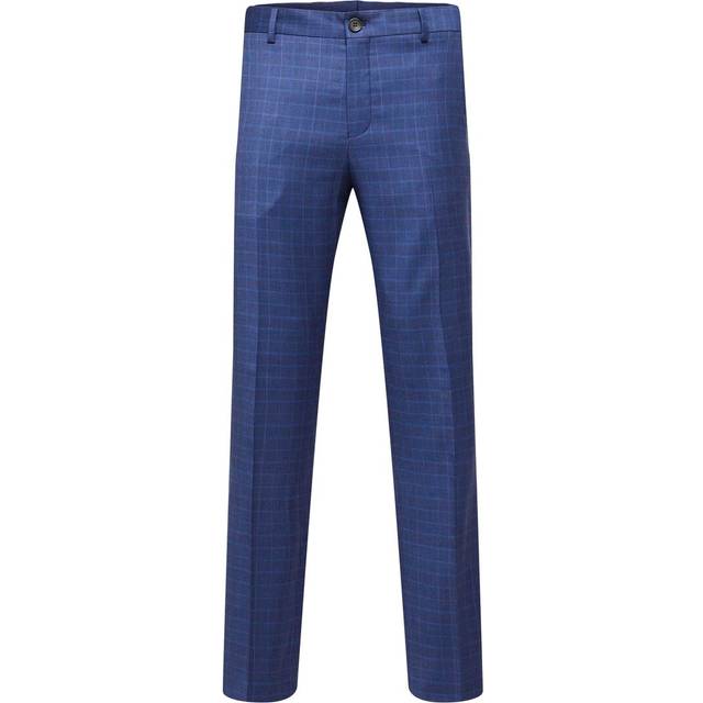 Selected Homme Slhslimneil CHK TRS Noos Herr Chinos Stl. 102 - Från Magasin - Blå (102)