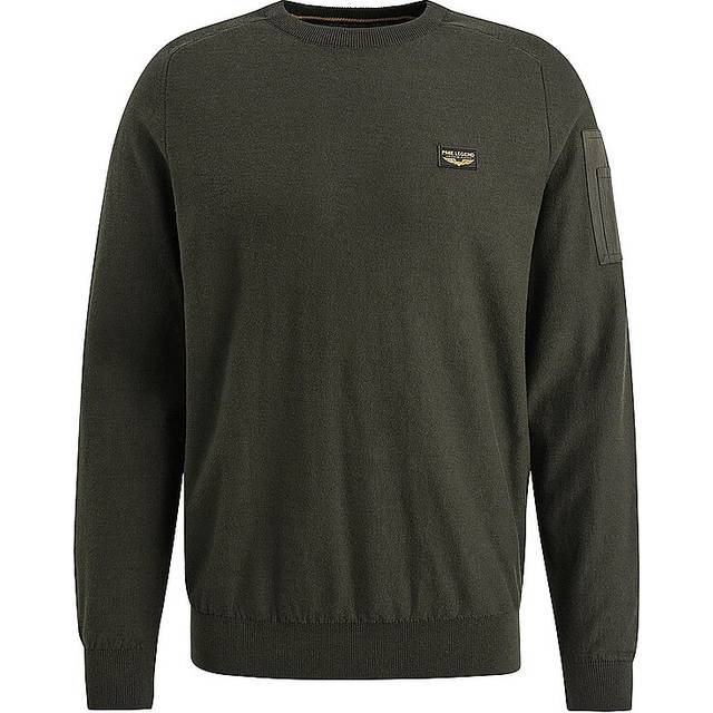 PME Legend Buckley Sweater Olive Dark Green Green size XXL