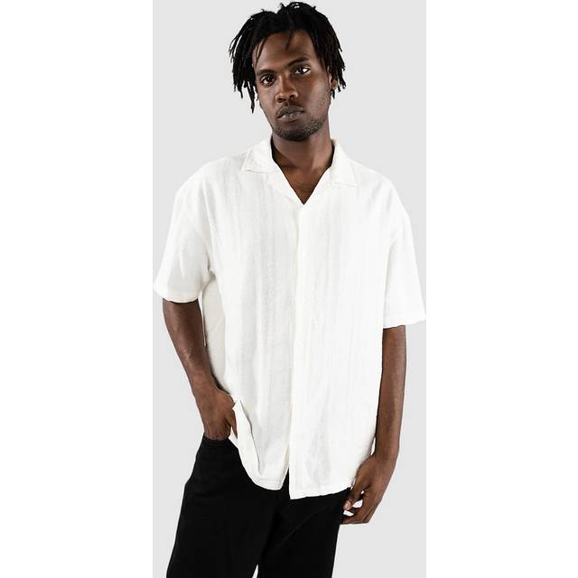 Denim Project Textured Cuban Skjorta - offwhite - S