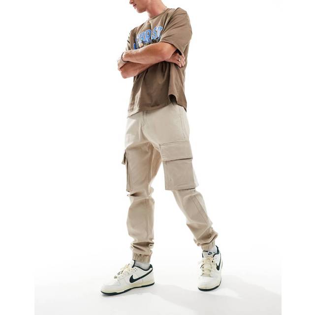 French Connection – Ljusbeige, fina chinos-Naturlig