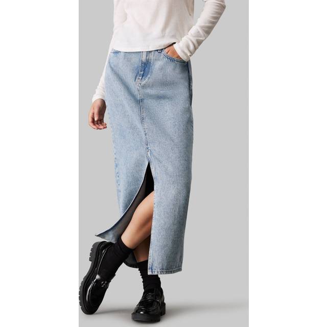 Denim Maxi Skirt - Denim - 29