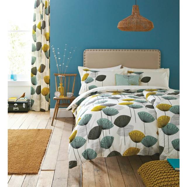 Sanderson Options Dandelion Clocks Duvet Cover Set Super King Size Chaffinch