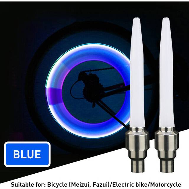 (a-03) For Bike Bicycle Car Motorcycle Wheel Tire Lamp Bicycle Lights Aubtec 2Pcs HOT LED NEON Light Valve Stem CAP
