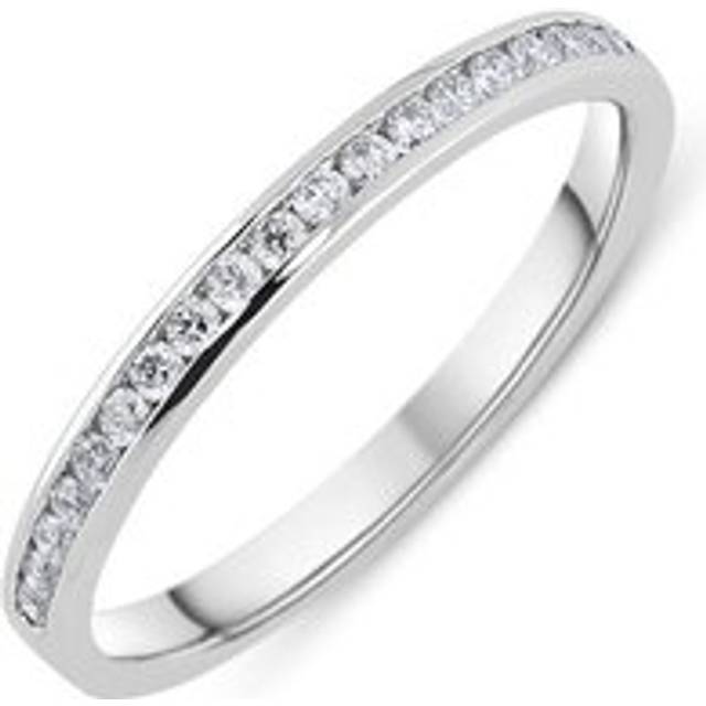 Platinum 0.20ct Diamond Channel Set Wedding Half Eternity Ring - TITLE Platinum