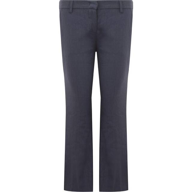 Chic Blue Linen Trousers - IT40|S