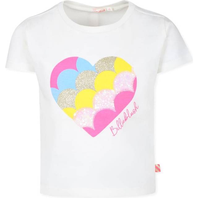Billieblush - sequin-embellished t-shirt - kids - Cotton - 3 - White