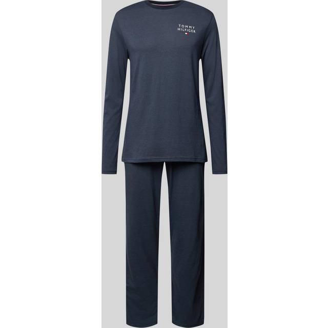 TOMMY HILFIGER Ls Jersey Pj Set - Mini Stripe |Marinblå |XL